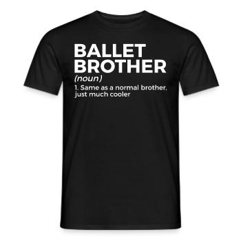 Ballet Tanzen - Männer T-Shirt - Schwarz - Vorne - AI Model Male 178 light (178cm)