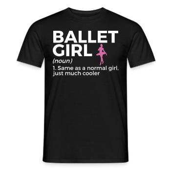 Ballet Tanzen - Männer T-Shirt - Schwarz - Vorne - AI Model Male 178 light (178cm)