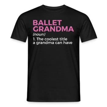Ballet Tanzen - Männer T-Shirt - Schwarz - Vorne - AI Model Male 178 light (178cm)