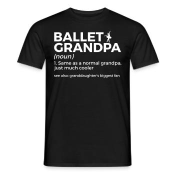 Ballet Dancing - Men's T-Shirt - black - Front - AI Model Male 178 light (178cm)