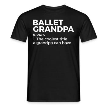 Ballet Dancing - Men's T-Shirt - black - Front - AI Model Male 178 light (178cm)