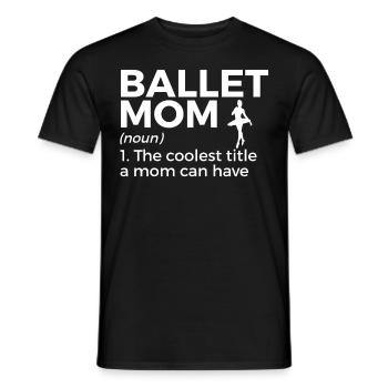 Ballet Tanzen - Männer T-Shirt - Schwarz - Vorne - AI Model Male 178 light (178cm)
