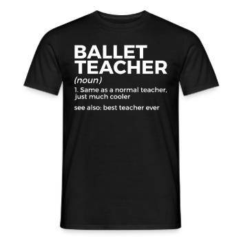 Ballet Tanzen - Männer T-Shirt - Schwarz - Vorne - AI Model Male 178 light (178cm)