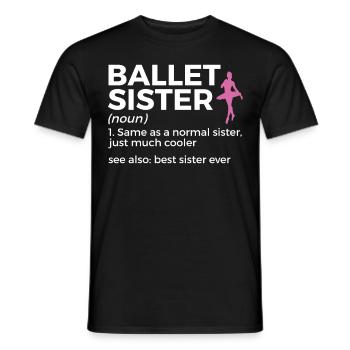 Ballet Tanzen - Männer T-Shirt - Schwarz - Vorne - AI Model Male 178 light (178cm)