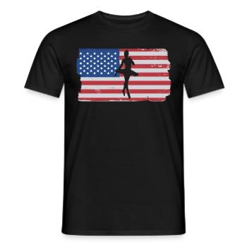 Ballet Tanzen - Männer T-Shirt - Schwarz - Vorne - AI Model Male 178 light (178cm)