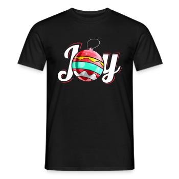 Christmas Ball Joy Logo For Christmas - Men's T-Shirt - black - Front - AI Model Male 178 light (178cm)