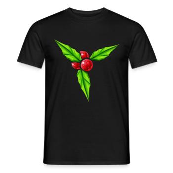 Grand gui pour Noël - T-shirt homme - noir - Devant - AI Model Male 178 light (178cm)
