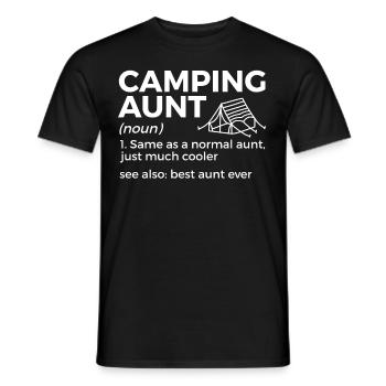Camping Camping Motorhome - Men's T-Shirt - black - Front - AI Model Male 178 light (178cm)