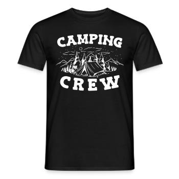 Camping Camping Motorhome - Men's T-Shirt - black - Front - AI Model Male 178 light (178cm)