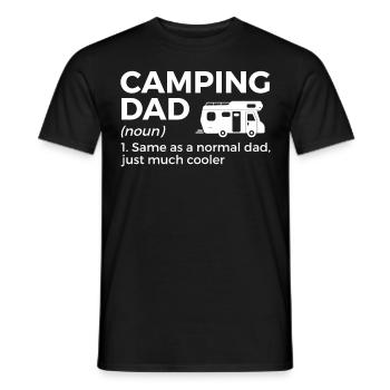 Camping Camping Camping-car - T-shirt homme - noir - Devant - AI Model Male 178 light (178cm)