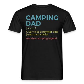 Camping Camping Motorhome - Men's T-Shirt - black - Front - AI Model Male 178 light (178cm)