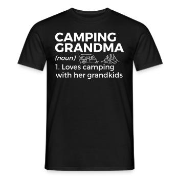 Camping Camping Camping-car - T-shirt homme - noir - Devant - AI Model Male 178 light (178cm)
