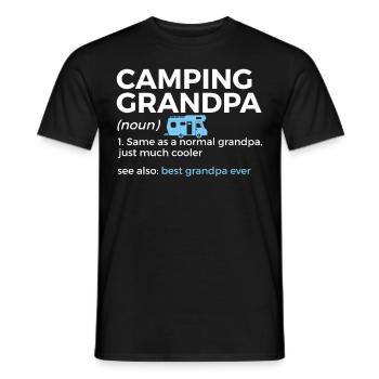 Camping Camping Camping-car - T-shirt homme - noir - Devant - AI Model Male 178 light (178cm)