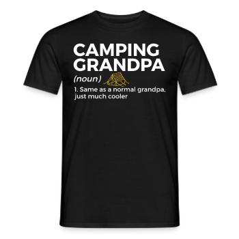 Camping Camping Camping-car - T-shirt homme - noir - Devant - AI Model Male 178 light (178cm)