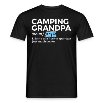 Camping Camping Motorhome - Men's T-Shirt - black - Front - AI Model Male 178 light (178cm)