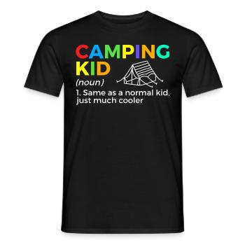 Camping Camping Camping-car - T-shirt homme - noir - Devant - AI Model Male 178 light (178cm)