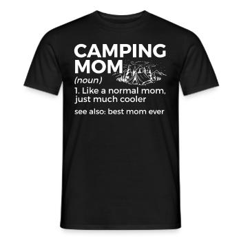 Camping Camping Motorhome - Men's T-Shirt - black - Front - AI Model Male 178 light (178cm)