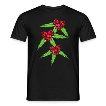 Gui avec crâne mistleberries pour un noir - T-shirt homme - noir - Devant - AI Model Male 178 light (178cm)