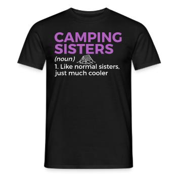 Camping Camping Camping-car - T-shirt homme - noir - Devant - AI Model Male 178 light (178cm)