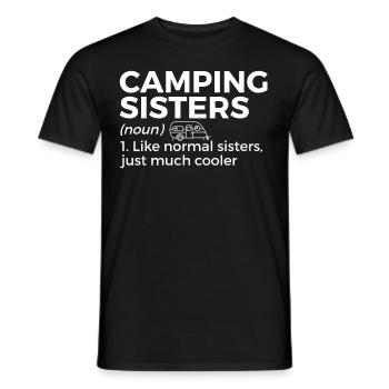 Camping Camping Camping-car - T-shirt homme - noir - Devant - AI Model Male 178 light (178cm)