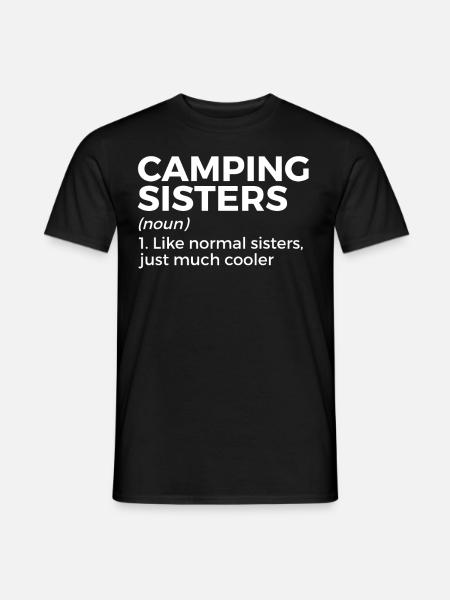Camping Zelten Wohnmobil - Männer T-Shirt - Schwarz