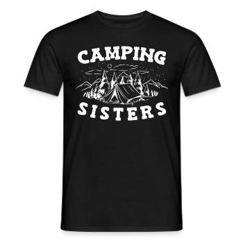 Camping Camping Camping-car - T-shirt homme - noir - Devant - AI Model Male 178 light (178cm)