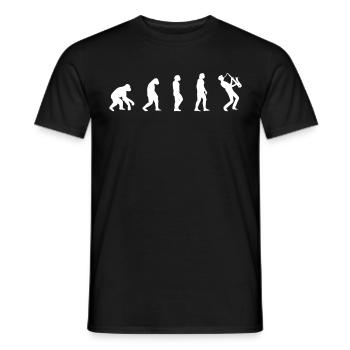 Musiciens de saxophone Musique de cuivres - T-shirt homme - noir - Devant - AI Model Male 178 light (178cm)