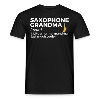 Musiciens de saxophone Musique de cuivres - T-shirt homme - noir - Devant - AI Model Male 178 light (178cm)