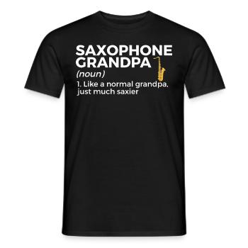 Musiciens de saxophone Musique de cuivres - T-shirt homme - noir - Devant - AI Model Male 178 light (178cm)