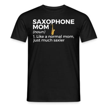 Musiciens de saxophone Musique de cuivres - T-shirt homme - noir - Devant - AI Model Male 178 light (178cm)