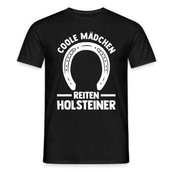 Pferd Reitsport Reiten Pferdesport Holsteiner - Männer T-Shirt - Schwarz - Vorne - AI Model Male 178 light (178cm)