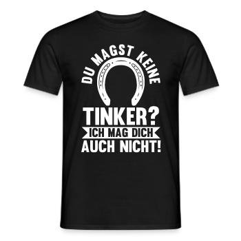 Pferd Reitsport Reiten Pferdesport Tinker - Männer T-Shirt - Schwarz - Vorne - AI Model Male 178 light (178cm)