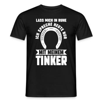 Pferd Reitsport Reiten Pferdesport Tinker - Männer T-Shirt - Schwarz - Vorne - AI Model Male 178 light (178cm)