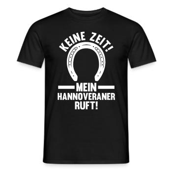 Pferd Reitsport Reiten Pferdesport Hannoveraner - Männer T-Shirt - Schwarz - Vorne - AI Model Male 178 light (178cm)