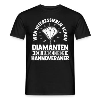 Pferd Reitsport Reiten Pferdesport Hannoveraner - Männer T-Shirt - Schwarz - Vorne - AI Model Male 178 light (178cm)