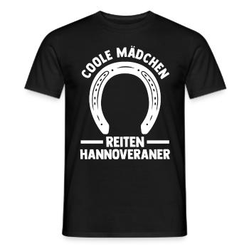 Pferd Reitsport Reiten Pferdesport Hannoveraner - Männer T-Shirt - Schwarz - Vorne - AI Model Male 178 light (178cm)