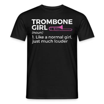 Trombone Musicien Brass Band - T-shirt homme - noir - Devant - AI Model Male 178 light (178cm)