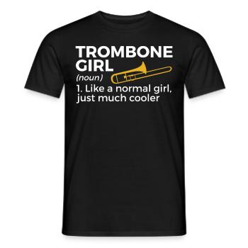Trombone Musicien Brass Band - T-shirt homme - noir - Devant - AI Model Male 178 light (178cm)