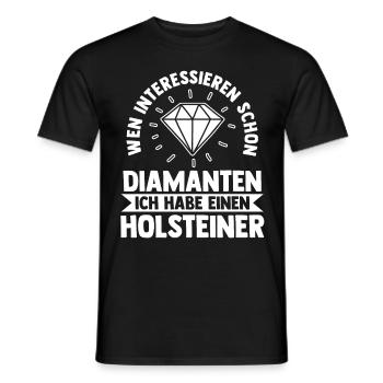 Pferd Reitsport Reiten Pferdesport Holsteiner - Männer T-Shirt - Schwarz - Vorne - AI Model Male 178 light (178cm)