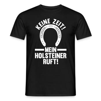 Pferd Reitsport Reiten Pferdesport Holsteiner - Männer T-Shirt - Schwarz - Vorne - AI Model Male 178 light (178cm)