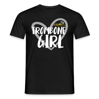 Posaune Musiker Blasmusik - Männer T-Shirt - Schwarz - Vorne - AI Model Male 178 light (178cm)