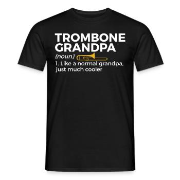Trombone Musicien Brass Band - T-shirt homme - noir - Devant - AI Model Male 178 light (178cm)