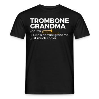 Trombone Musicien Brass Band - T-shirt homme - noir - Devant - AI Model Male 178 light (178cm)