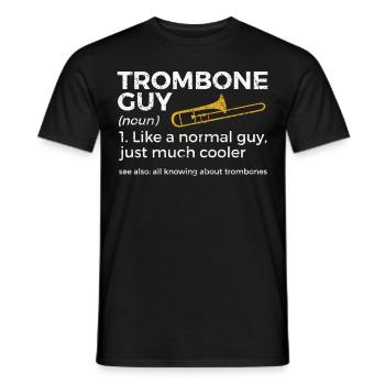 Trombone Musicien Brass Band - T-shirt homme - noir - Devant - AI Model Male 178 light (178cm)