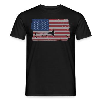 Trombone Musicien Brass Band - T-shirt homme - noir - Devant - AI Model Male 178 light (178cm)
