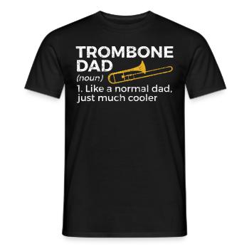 Posaune Musiker Blasmusik - Männer T-Shirt - Schwarz - Vorne - AI Model Male 178 light (178cm)