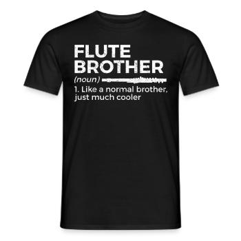 Flute Flute Musicians Brass Music - Men's T-Shirt - black - Front - AI Model Male 178 light (178cm)