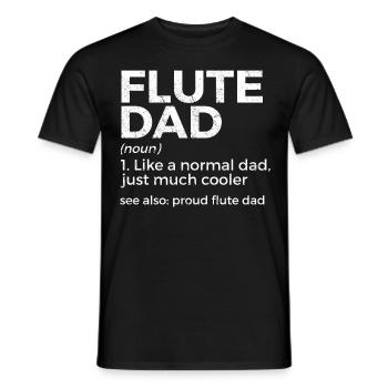 Flute Flute Musicians Brass Music - Men's T-Shirt - black - Front - AI Model Male 178 light (178cm)