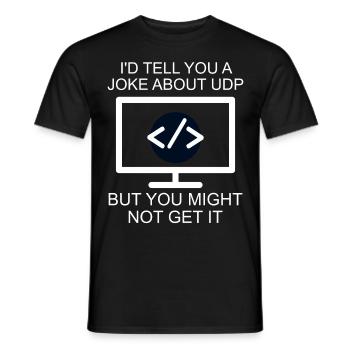 Cybersecurity - IT-Sicherheit Informatiker - Männer T-Shirt - Schwarz - Vorne - AI Model Male 178 light (178cm)