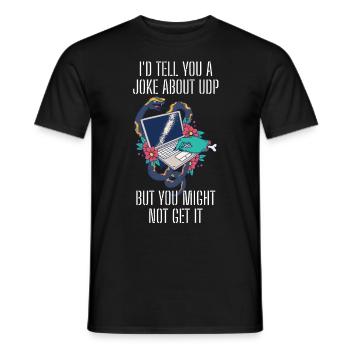 Cybersécurité - Informaticien de sécurité informatique - T-shirt homme - noir - Devant - AI Model Male 178 light (178cm)